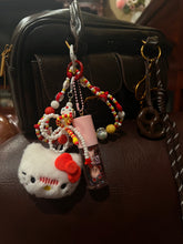 Load image into Gallery viewer, hk watermelon beaded lippie bag charm
