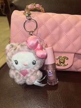 Load image into Gallery viewer, pink leopard hk jewel gloss bag charm
