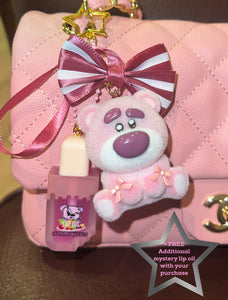 Cherry lotso lippie bag charm