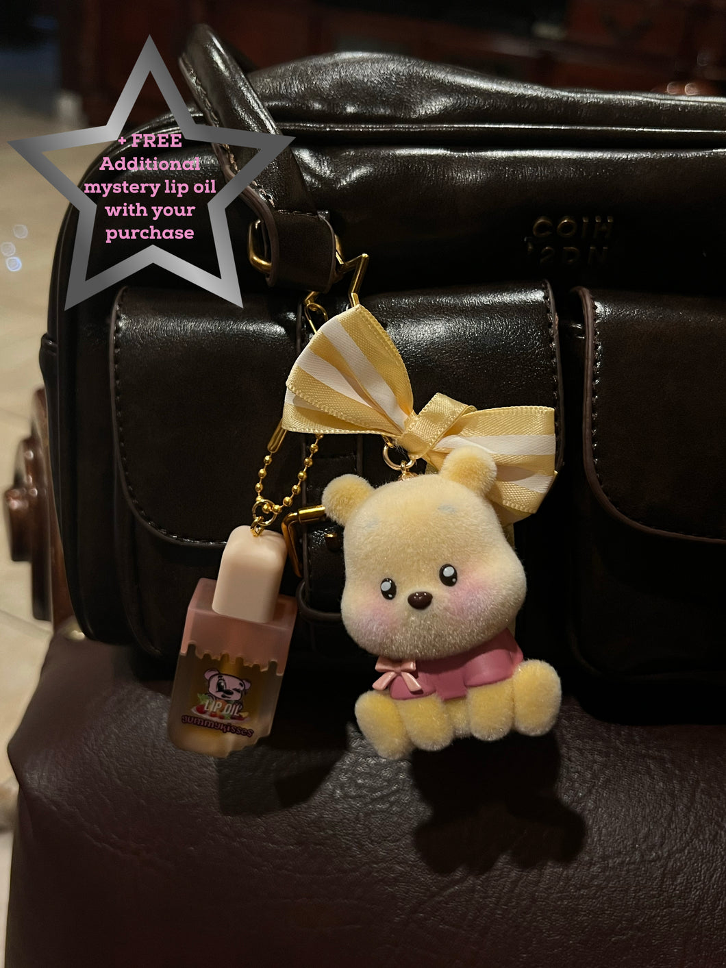 Mango 🥭 Pooh lippie bag charm