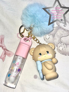 latte bear mikko peeps lippie bag charm
